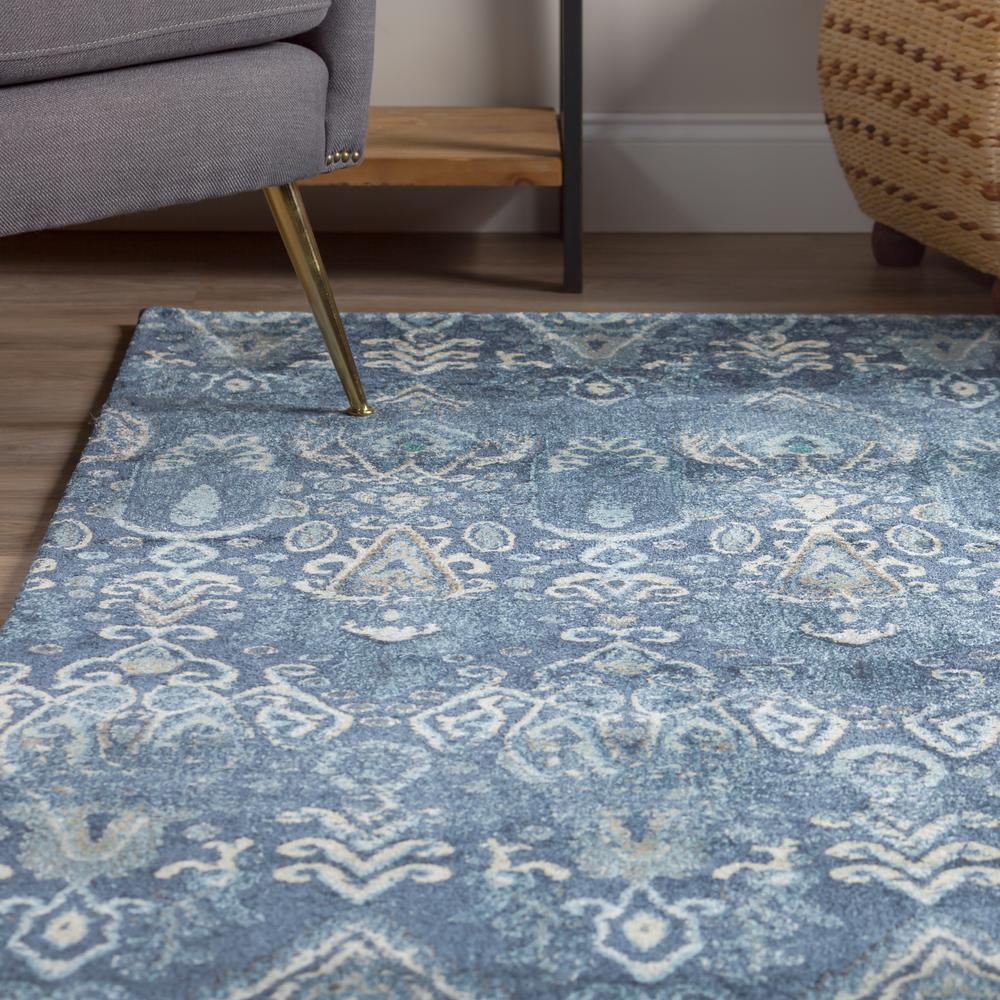 Thurston 46 Blue 5'3"X7'7", Area Rug. Picture 4