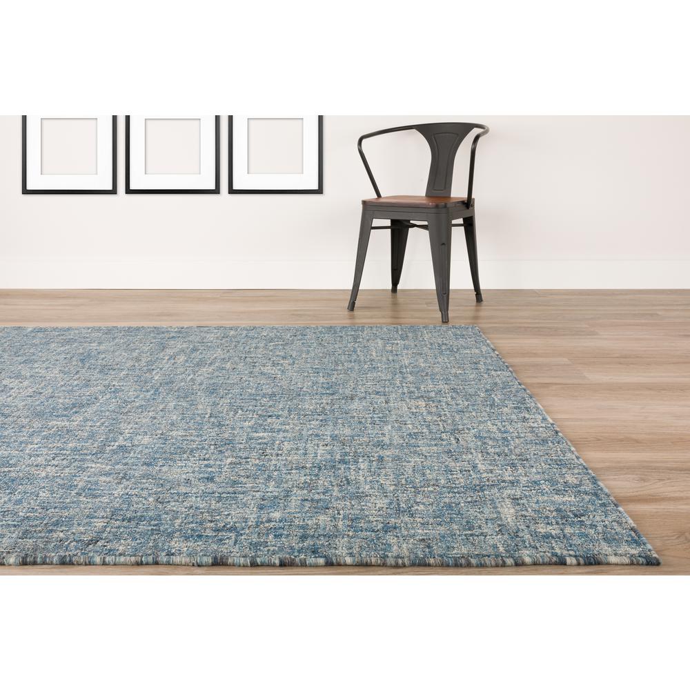 Addison Winslow Active Solid Blue 2’3" x 7’6" Runner Rug. Picture 8