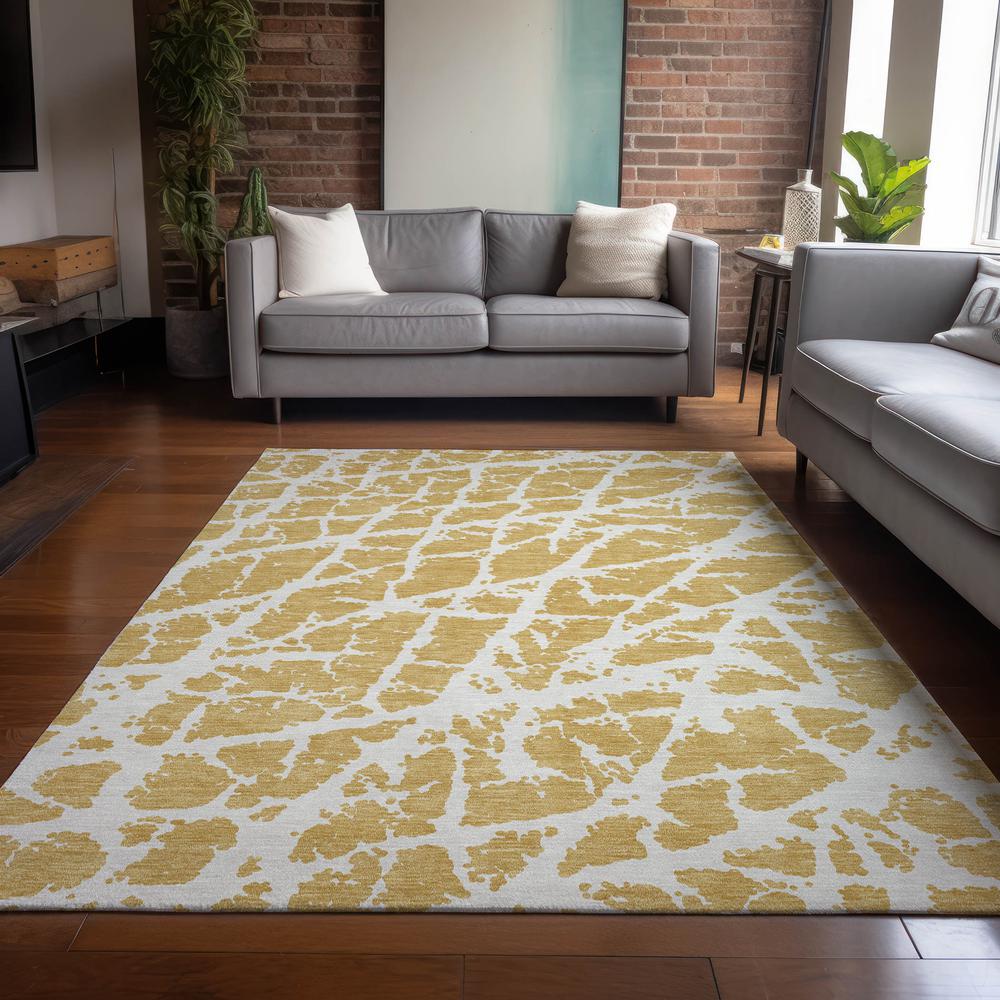 Chantille ACN501 Gold 5' x 7'6" Rug. Picture 6