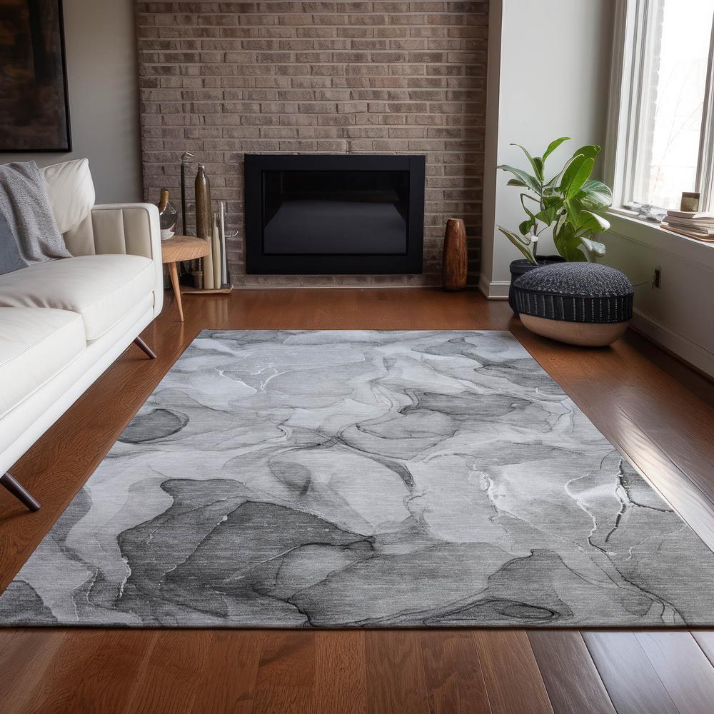 Chantille ACN504 Gray 5' x 7'6" Rug. Picture 7