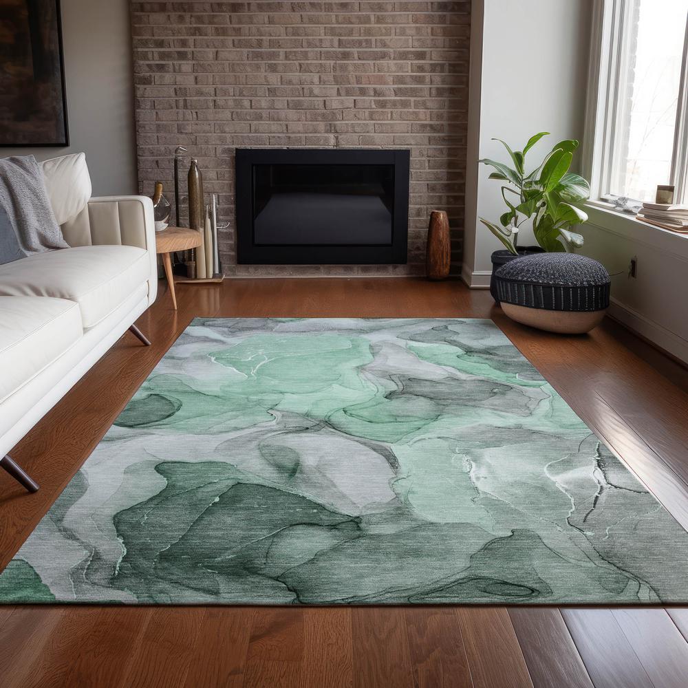 Chantille ACN504 Green 5' x 7'6" Rug. Picture 7