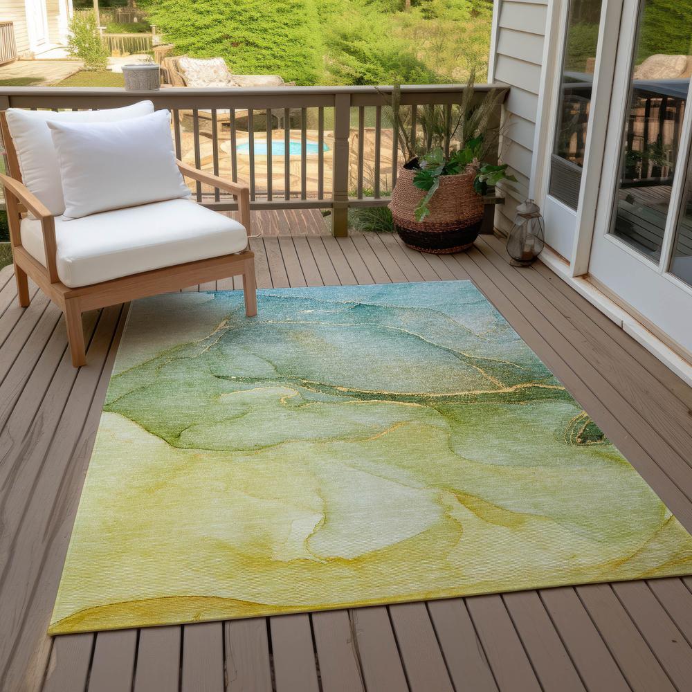 Chantille ACN508 Green 5' x 7'6" Rug. Picture 9