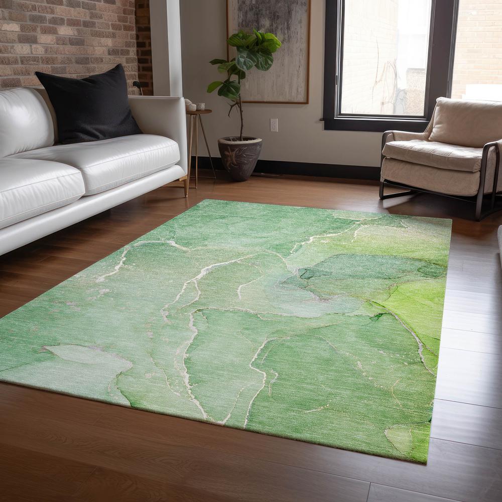 Chantille ACN511 Green 5' x 7'6" Rug. Picture 6