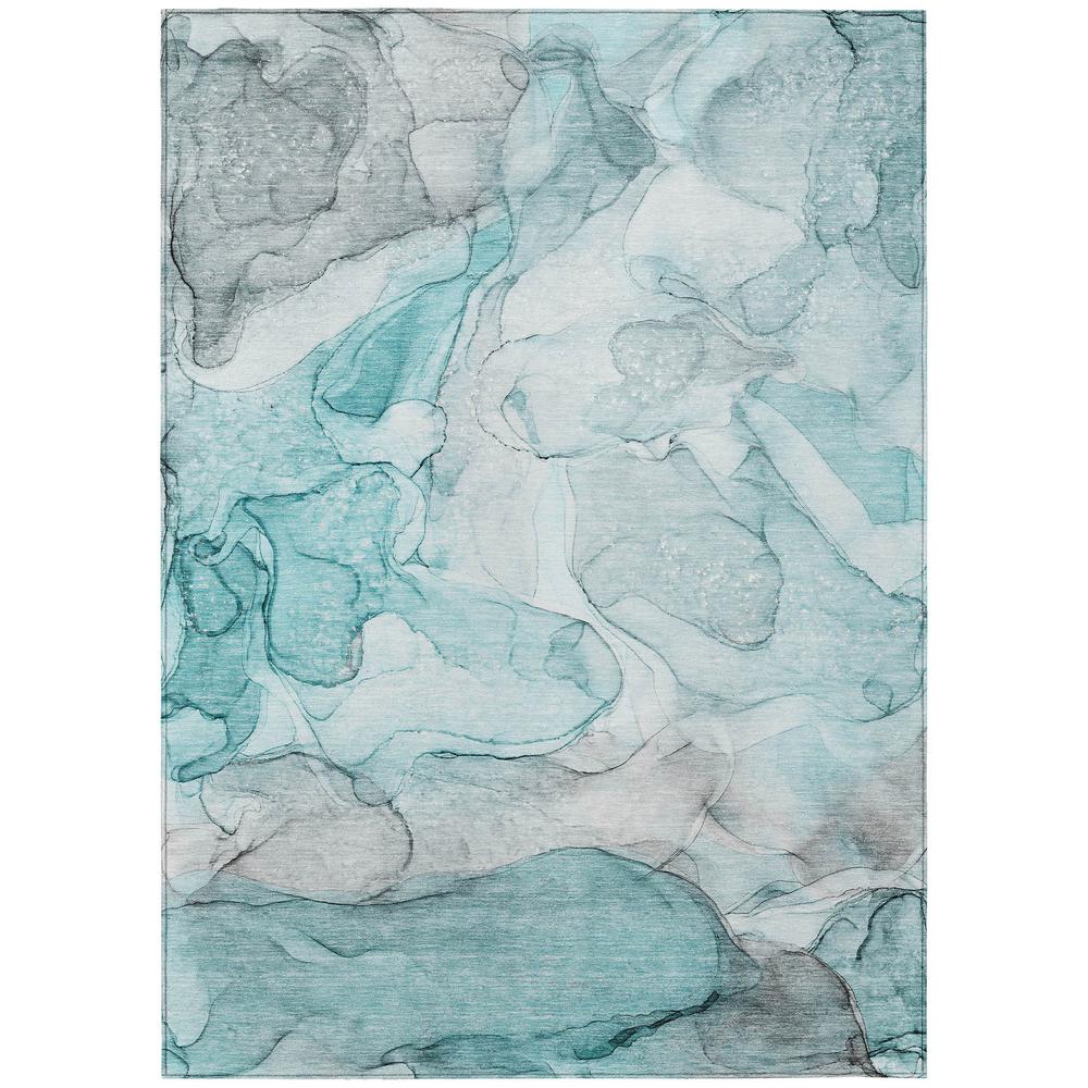 Chantille ACN512 Teal 5' x 7'6" Rug. Picture 1