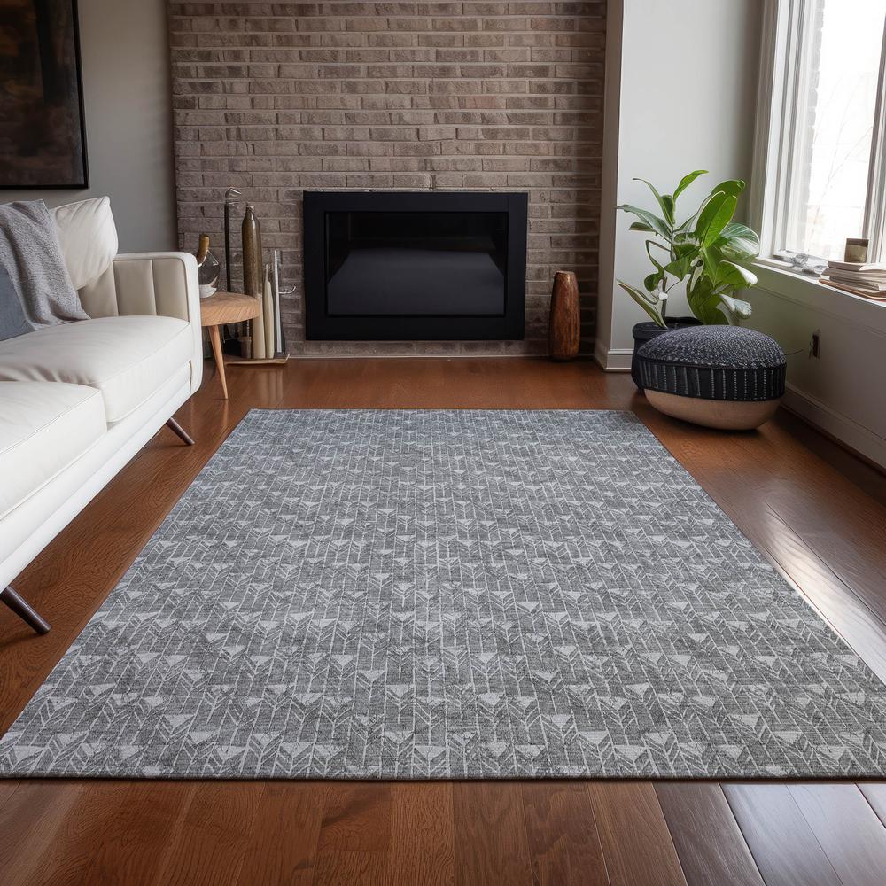 Chantille ACN514 Gray 5' x 7'6" Rug. Picture 7