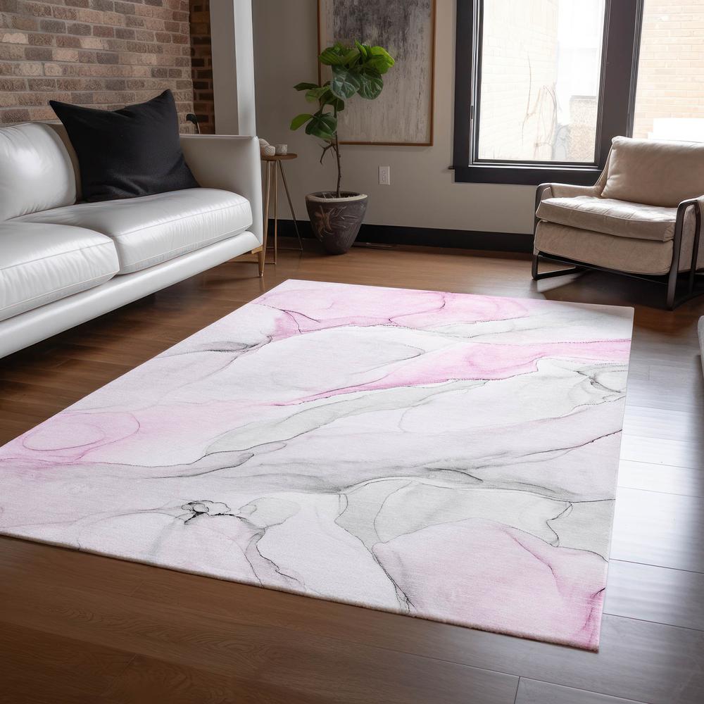 Chantille ACN515 Pink 5' x 7'6" Rug. Picture 6