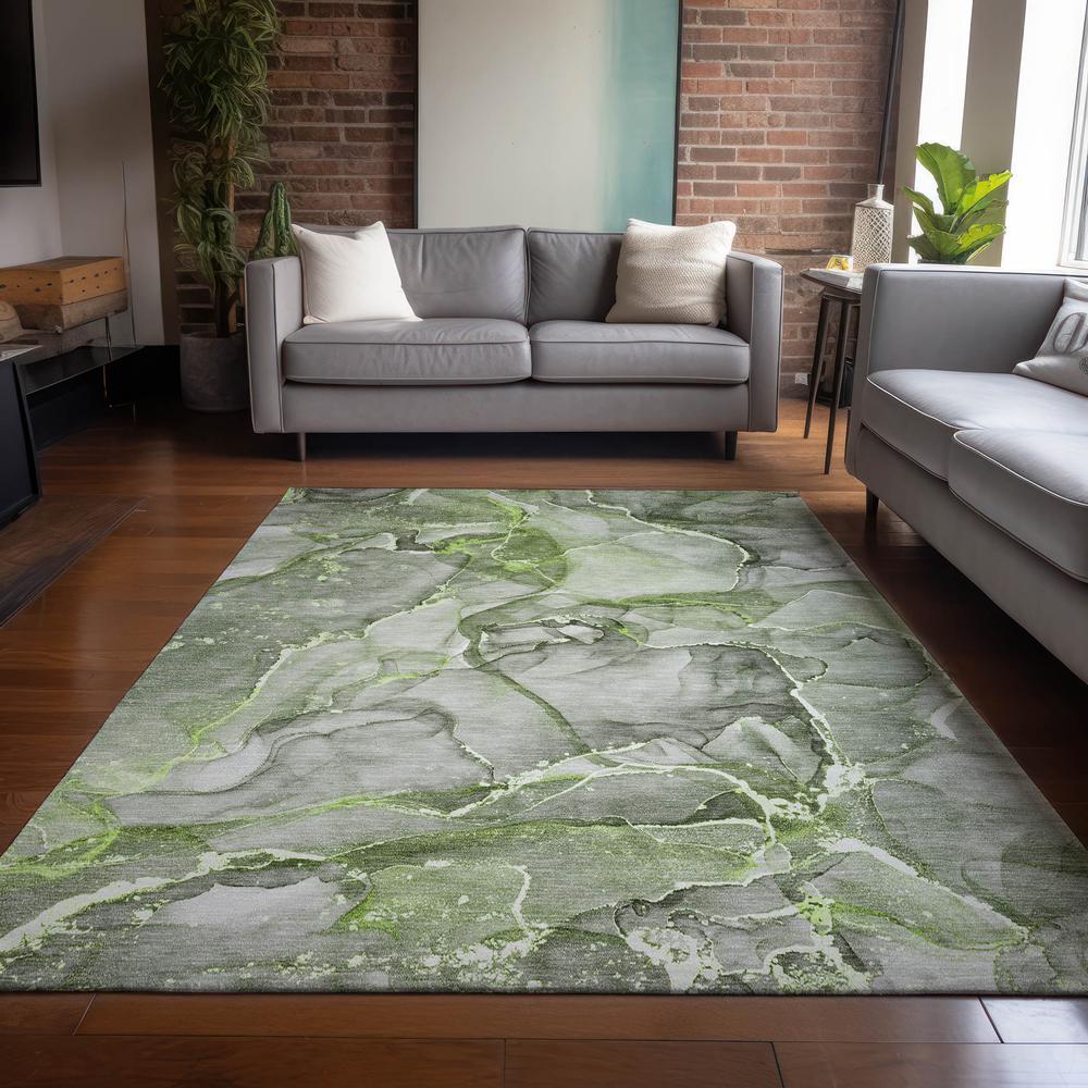 Chantille ACN519 Green 5' x 7'6" Rug. Picture 6