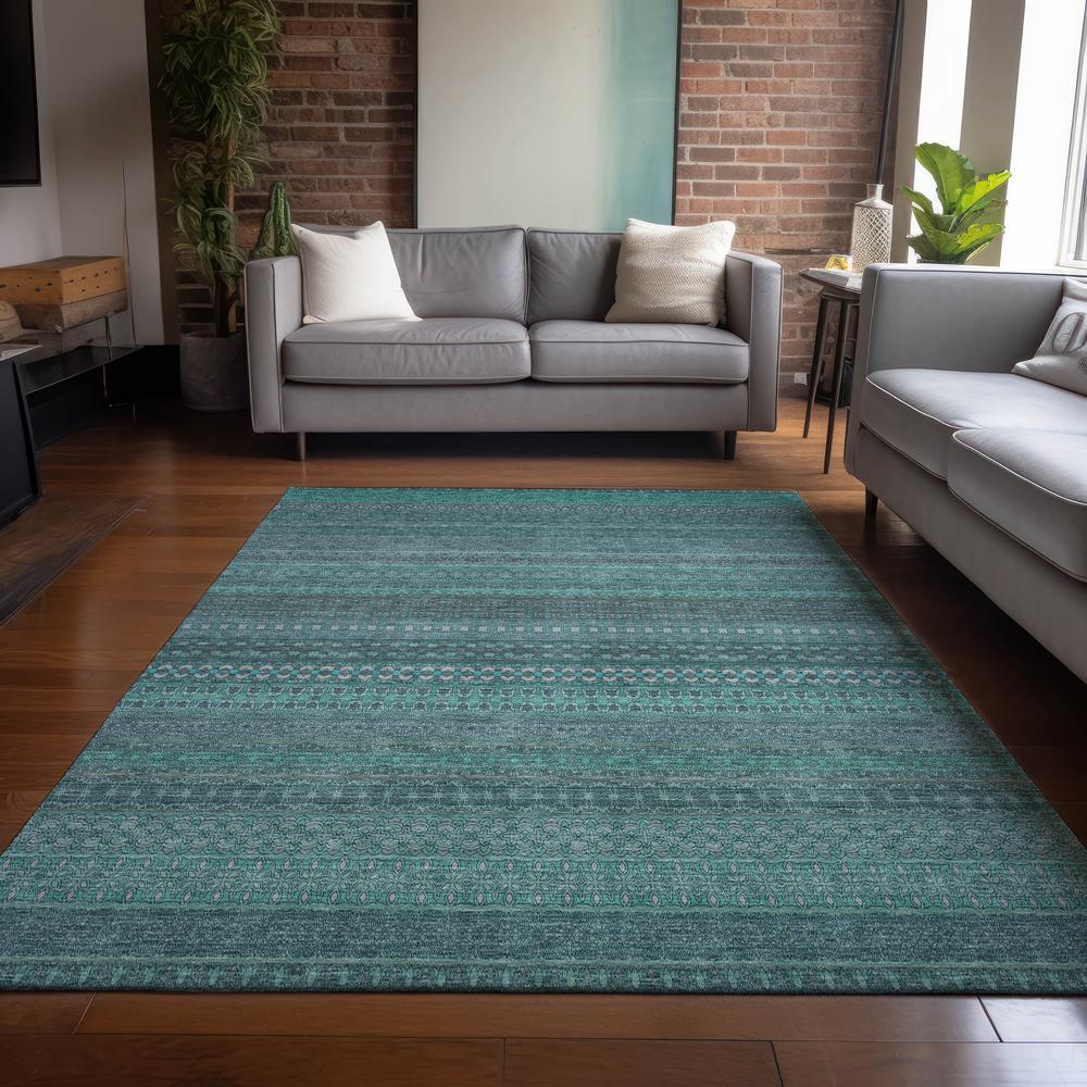 Chantille ACN527 Teal 5' x 7'6" Rug. Picture 6