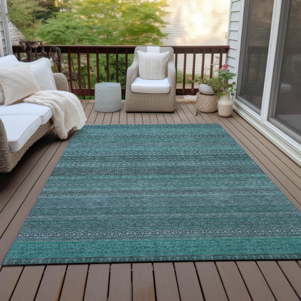 Chantille ACN527 Teal 5' x 7'6" Rug. Picture 9