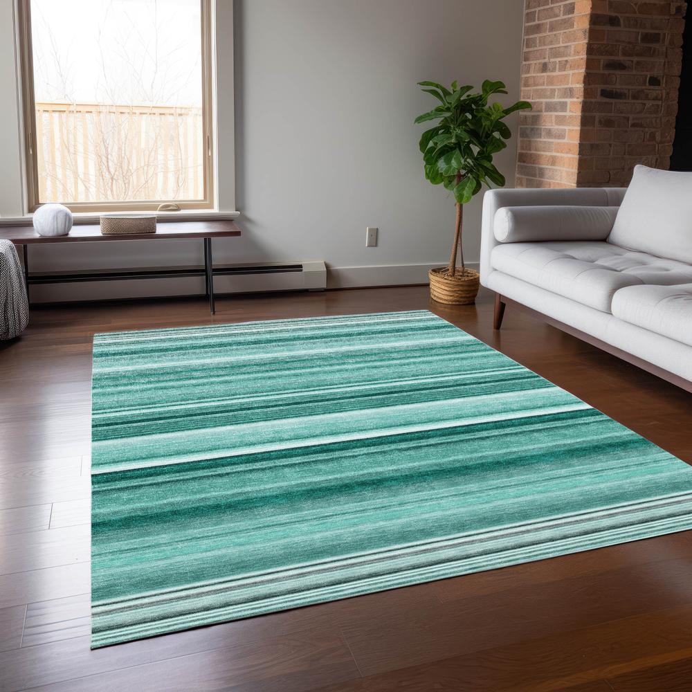 Chantille ACN529 Teal 5' x 7'6" Rug. Picture 6