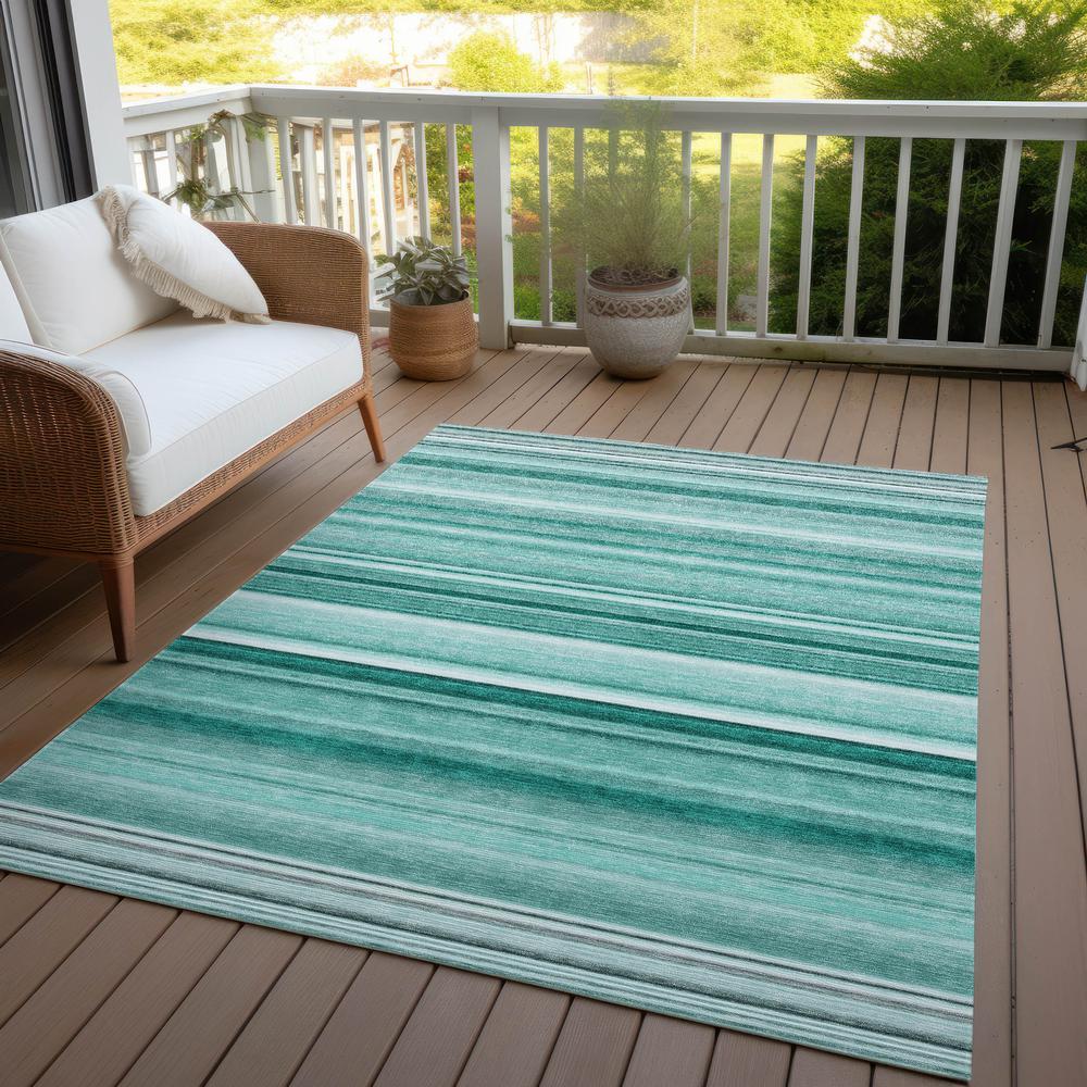 Chantille ACN529 Teal 5' x 7'6" Rug. Picture 8