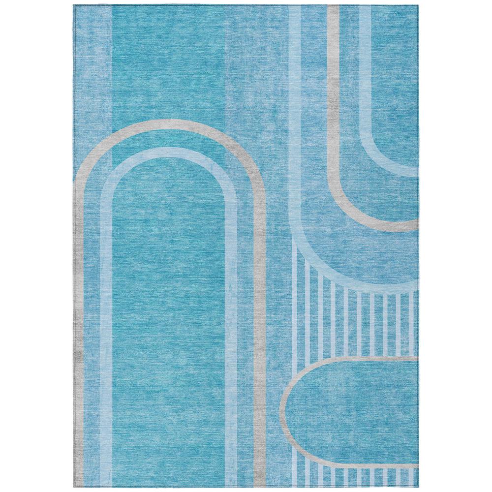Chantille ACN532 Teal 5' x 7'6" Rug. Picture 1