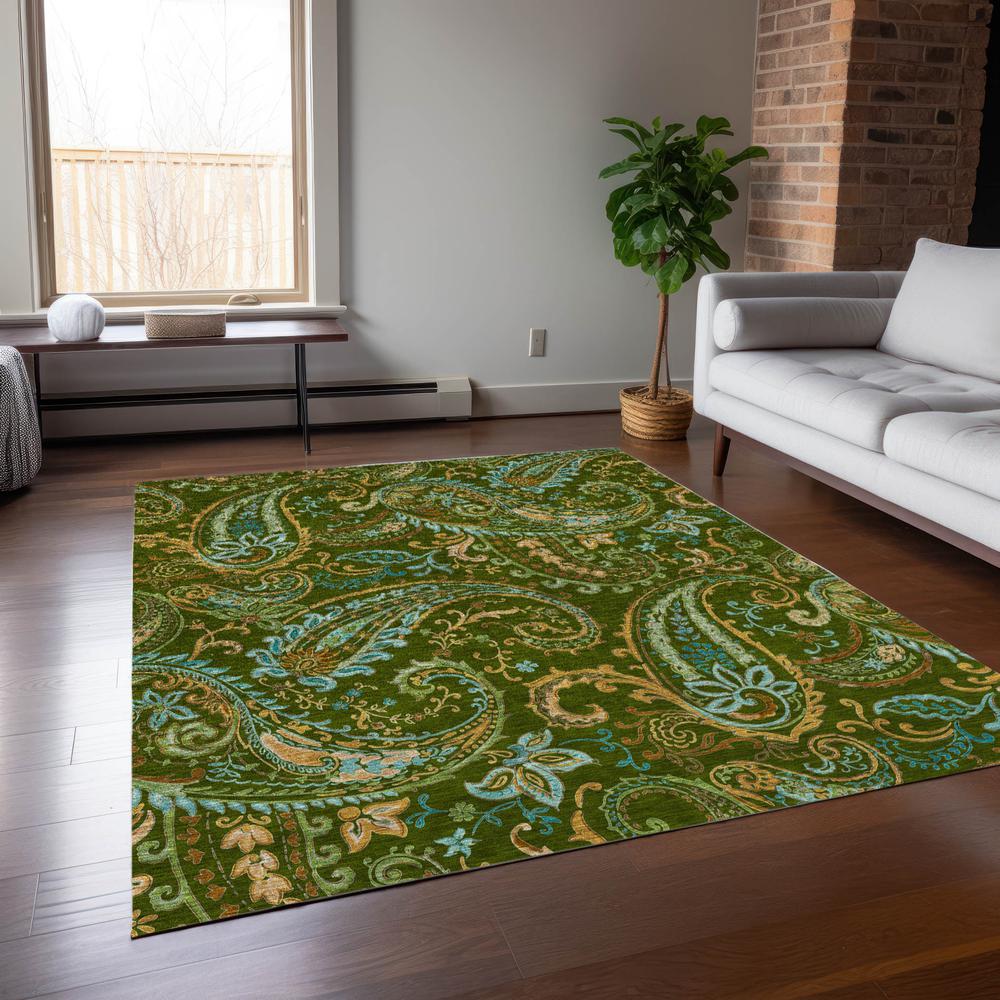 Chantille ACN533 Green 5' x 7'6" Rug. Picture 6