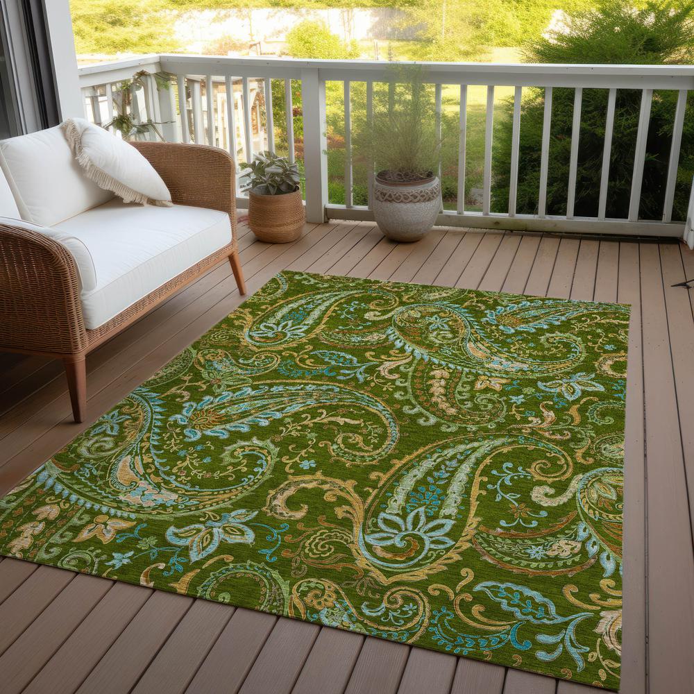 Chantille ACN533 Green 5' x 7'6" Rug. Picture 8