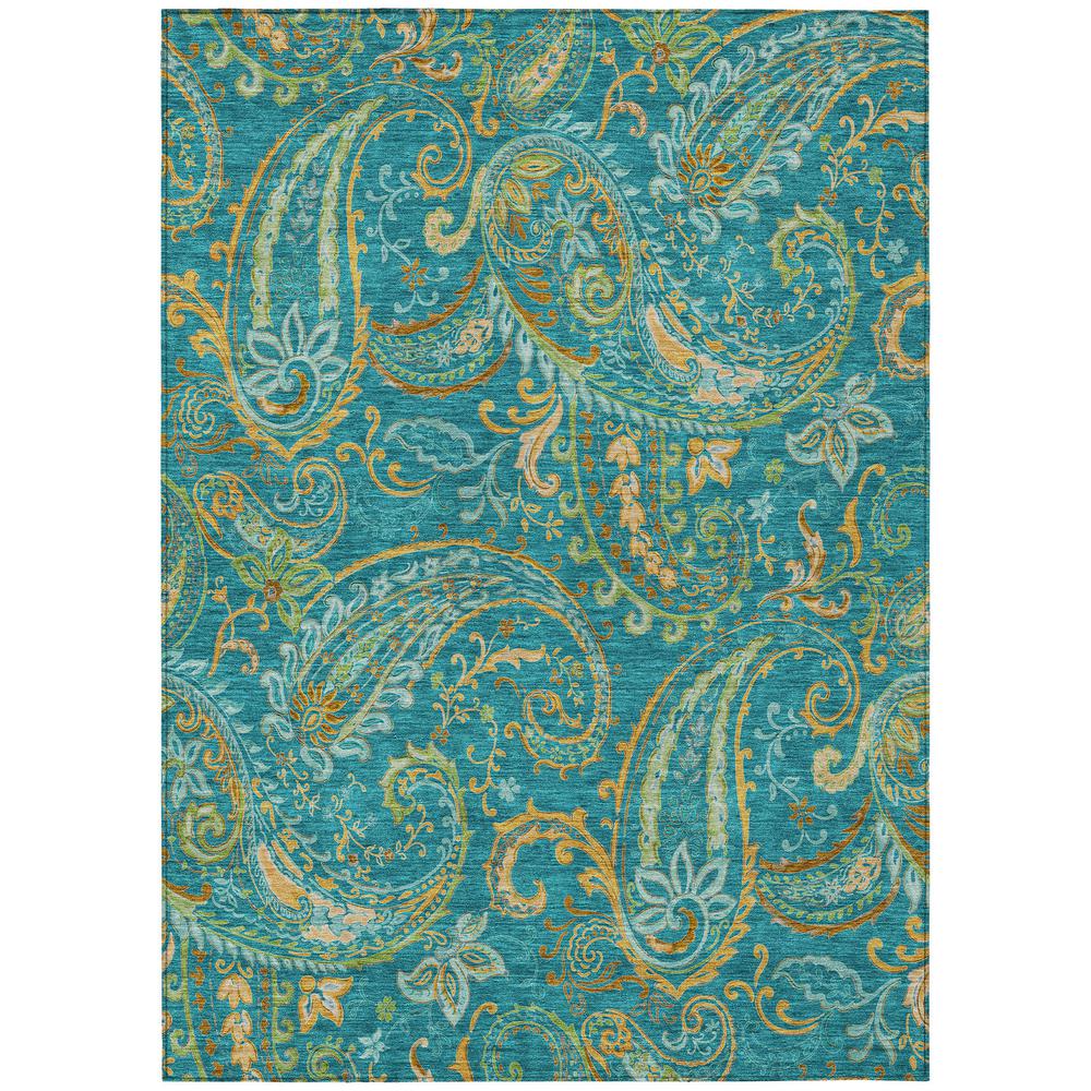 Chantille ACN533 Teal 5' x 7'6" Rug. Picture 1