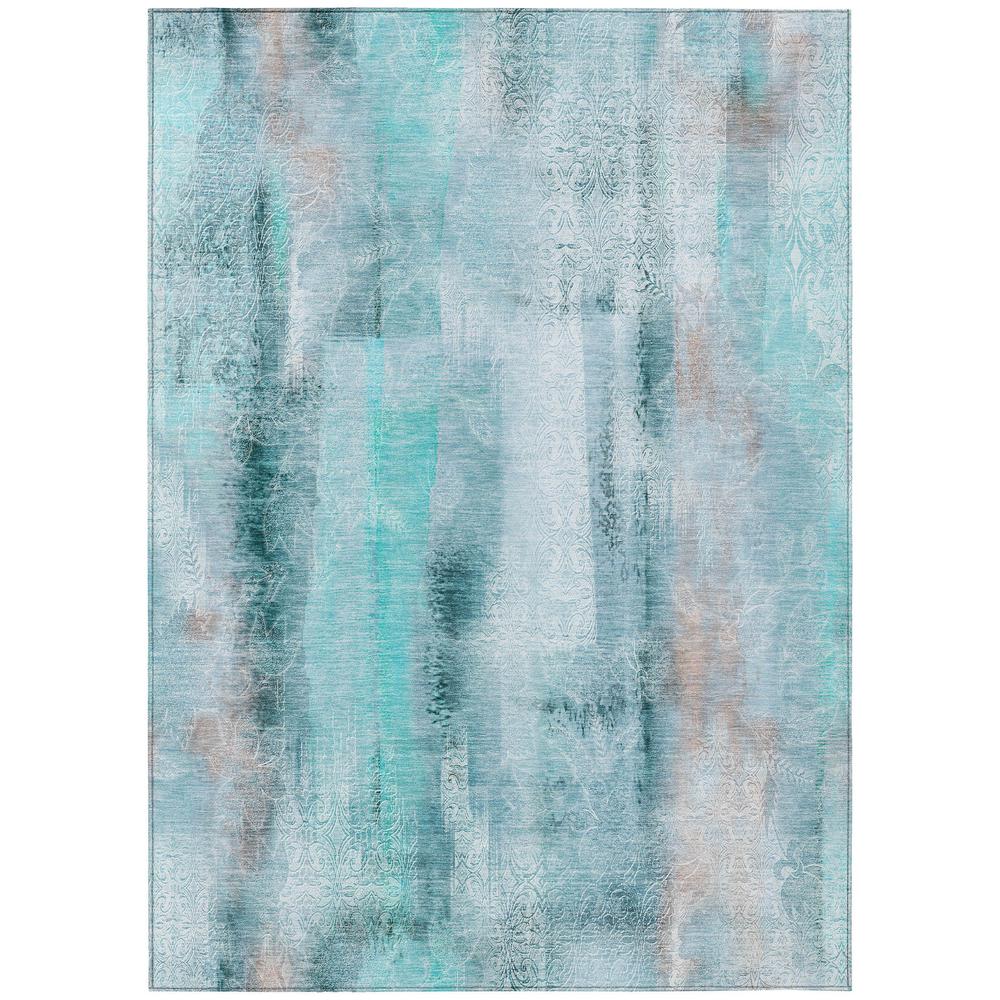 Chantille ACN537 Teal 5' x 7'6" Rug. Picture 1