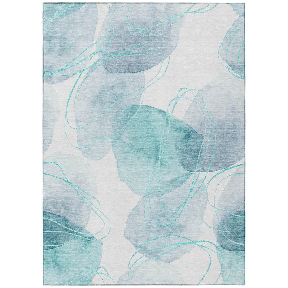 Chantille ACN544 Teal 5' x 7'6" Rug. Picture 1