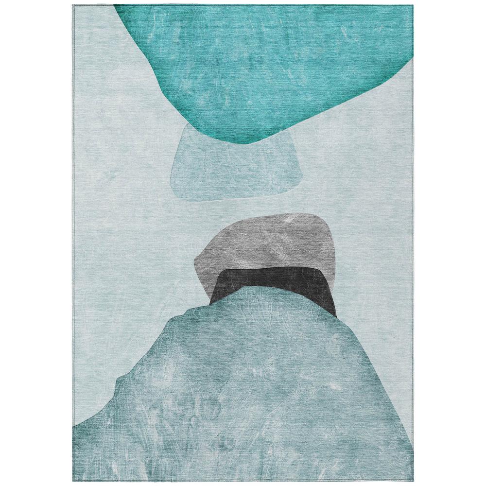 Chantille ACN547 Teal 5' x 7'6" Rug. Picture 1