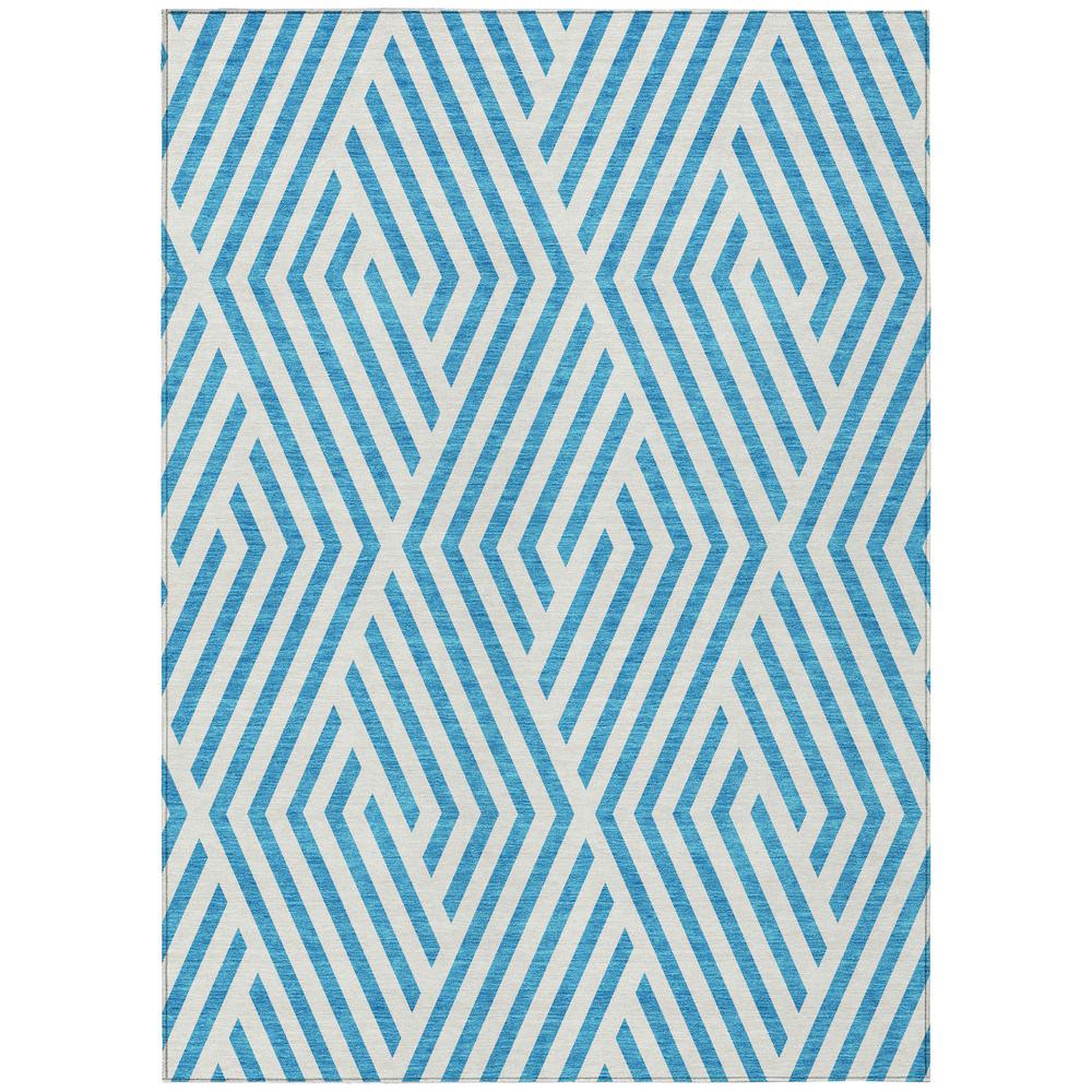 Chantille ACN550 Teal 5' x 7'6" Rug. Picture 1