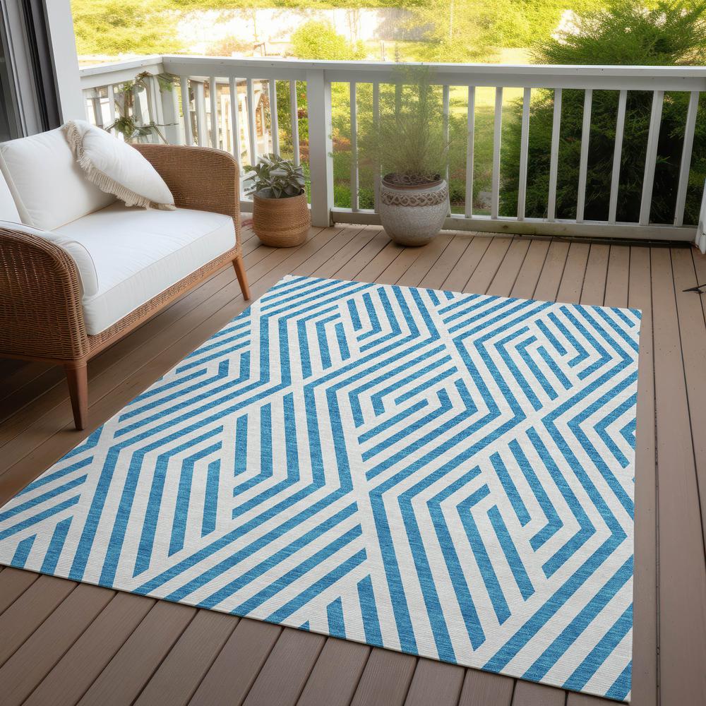 Chantille ACN550 Teal 5' x 7'6" Rug. Picture 8