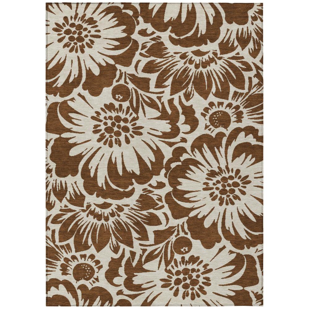Chantille ACN551 Brown 5' x 7'6" Rug. Picture 1