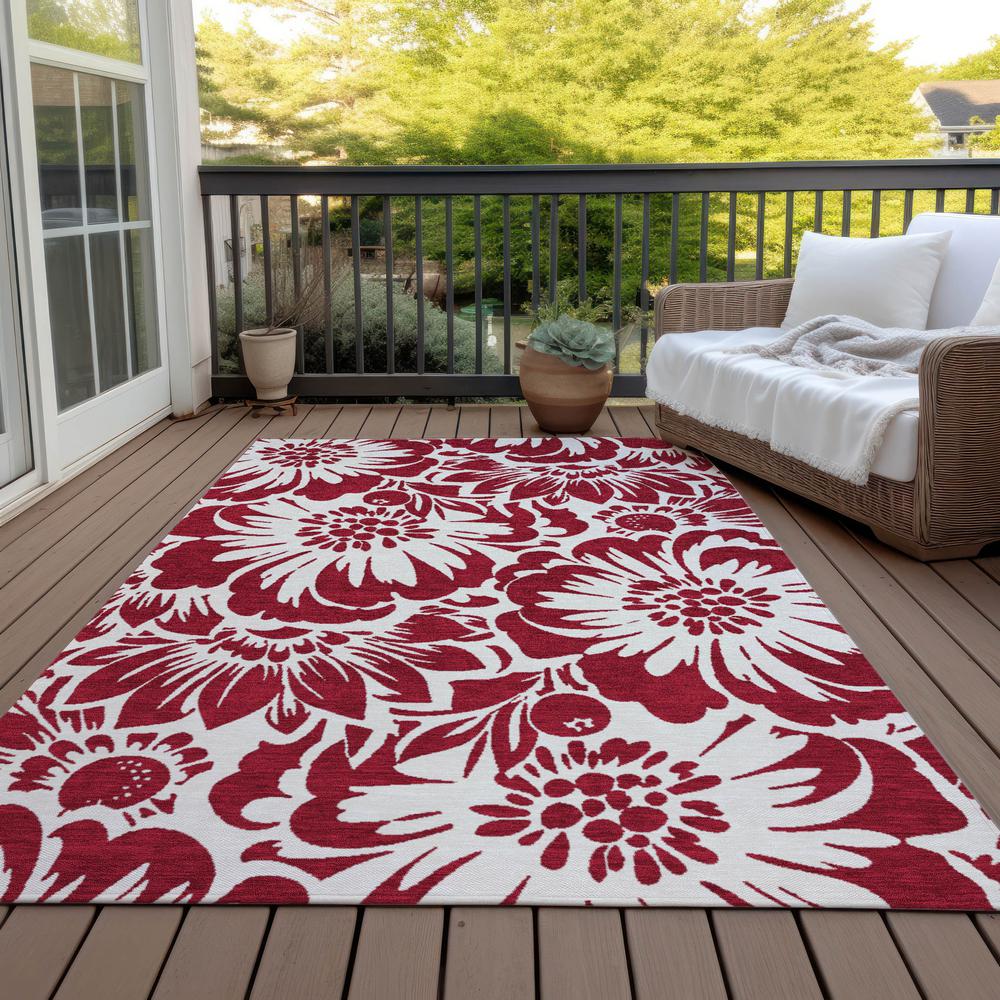 Chantille ACN551 Red 5' x 7'6" Rug. Picture 8