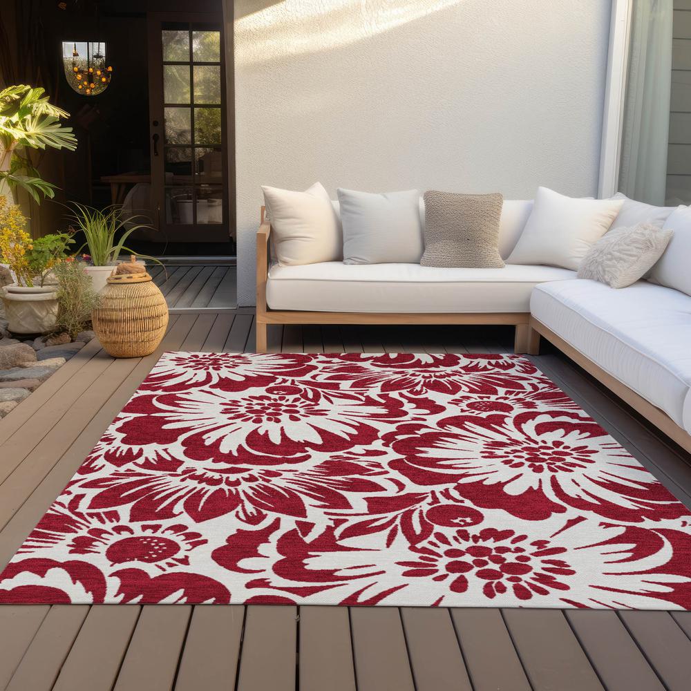 Chantille ACN551 Red 5' x 7'6" Rug. Picture 9