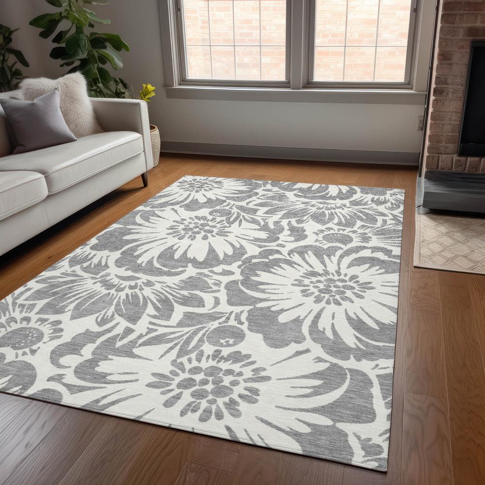Chantille ACN551 Gray 5' x 7'6" Rug. Picture 6