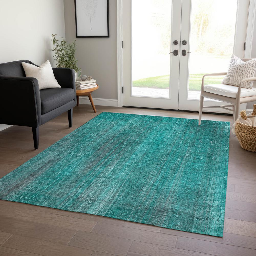 Chantille ACN552 Teal 5' x 7'6" Rug. Picture 6