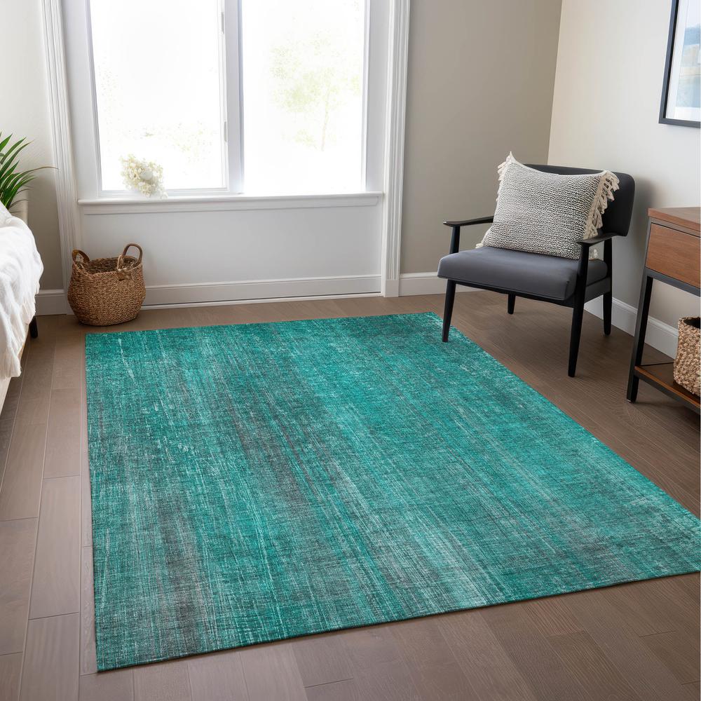 Chantille ACN552 Teal 5' x 7'6" Rug. Picture 7