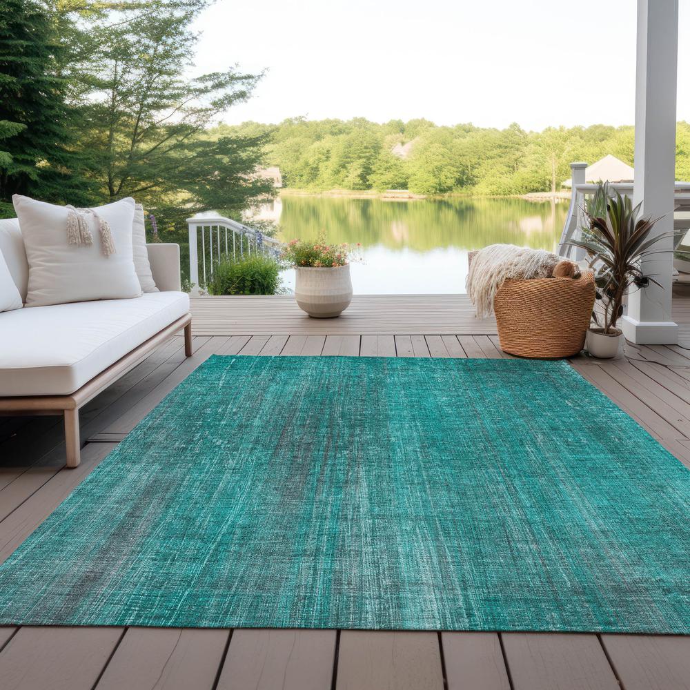 Chantille ACN552 Teal 5' x 7'6" Rug. Picture 8