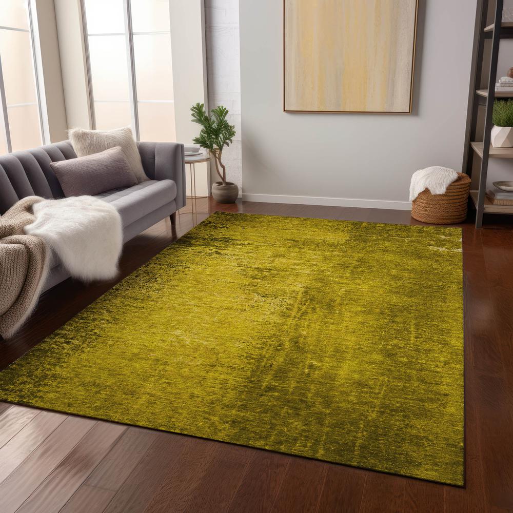 Chantille ACN554 Gold 5' x 7'6" Rug. Picture 7
