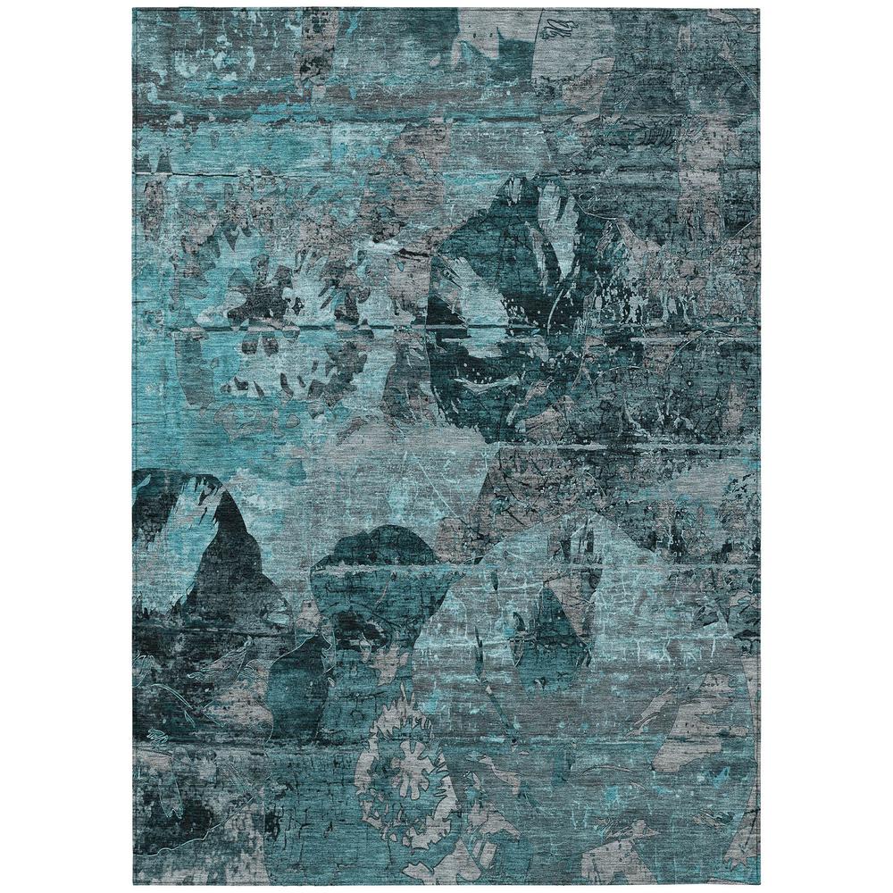 Chantille ACN555 Teal 5' x 7'6" Rug. Picture 1