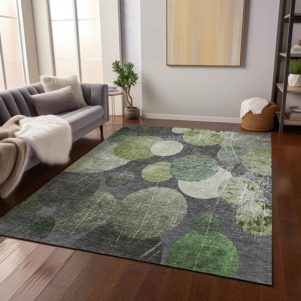 Chantille ACN556 Green 5' x 7'6" Rug. Picture 7