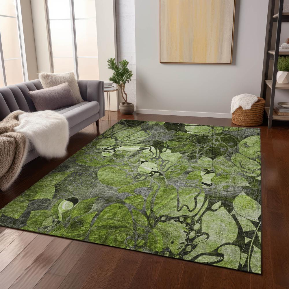 Chantille ACN558 Green 5' x 7'6" Rug. Picture 7