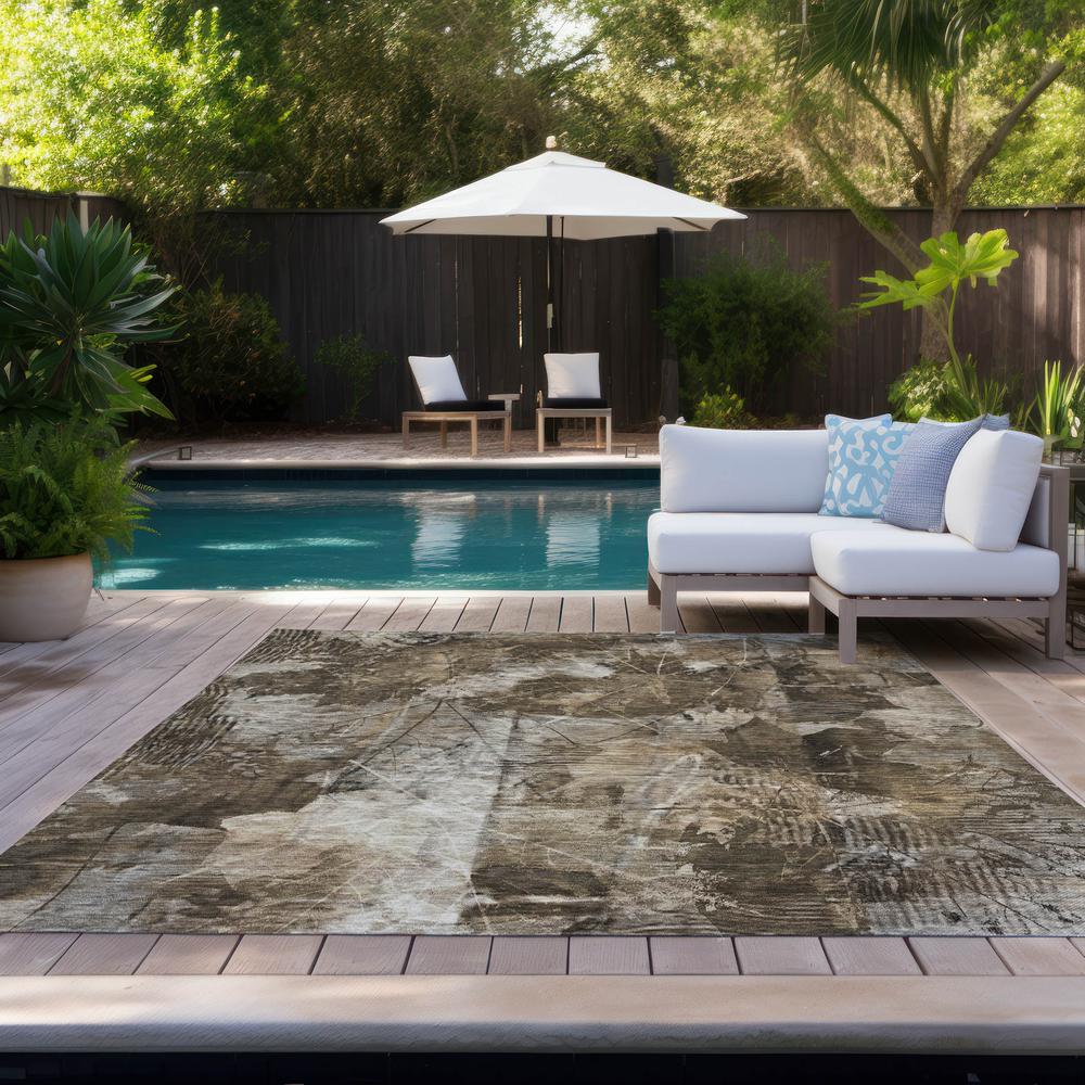 Chantille ACN560 Brown 5' x 7'6" Rug. Picture 9