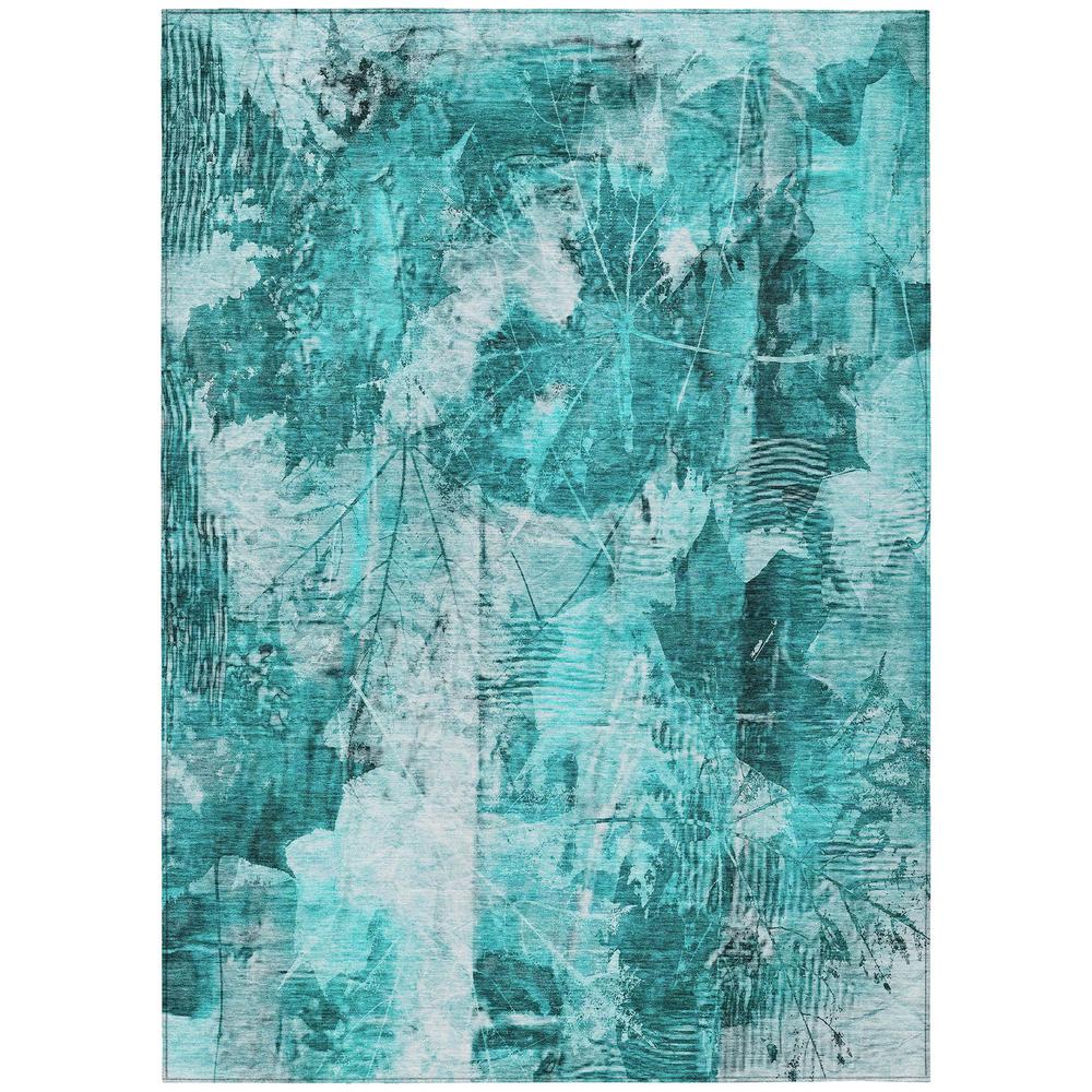 Chantille ACN560 Teal 5' x 7'6" Rug. Picture 1