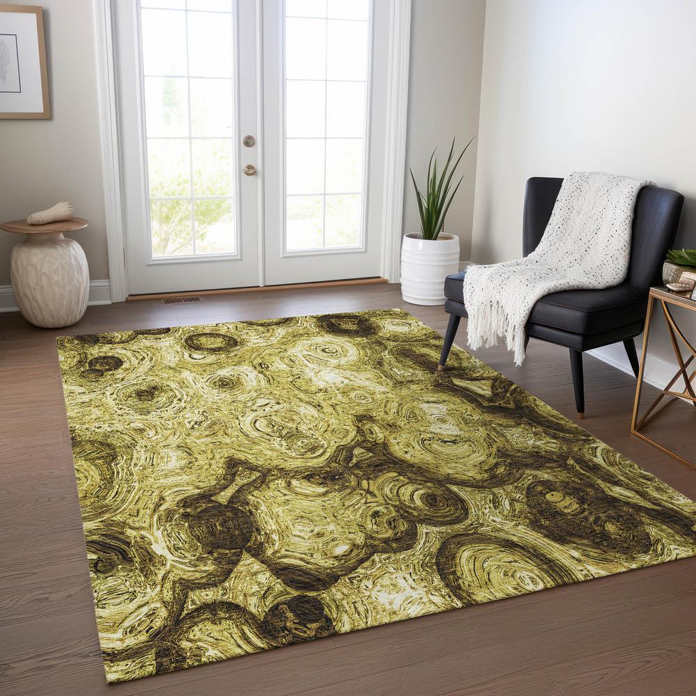 Chantille ACN579 Gold 5' x 7'6" Rug. Picture 6