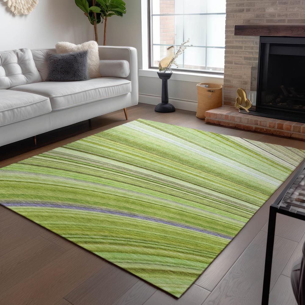 Chantille ACN585 Green 5' x 7'6" Rug. Picture 7