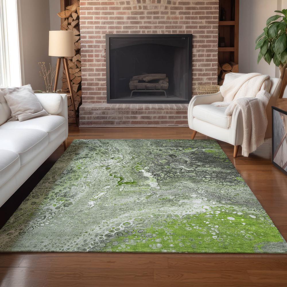 Chantille ACN588 Green 5' x 7'6" Rug. Picture 7