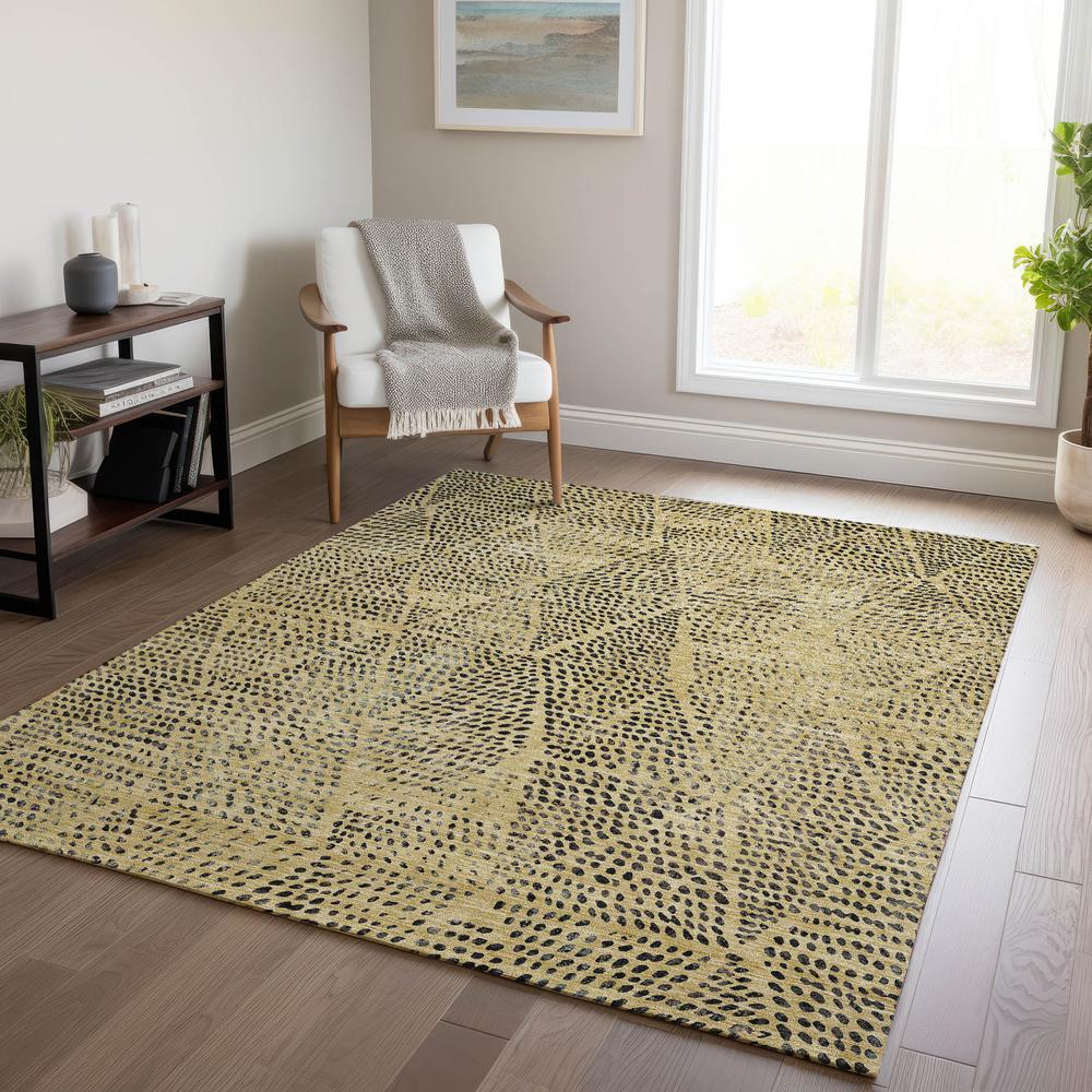 Chantille ACN591 Gold 5' x 7'6" Rug. Picture 6