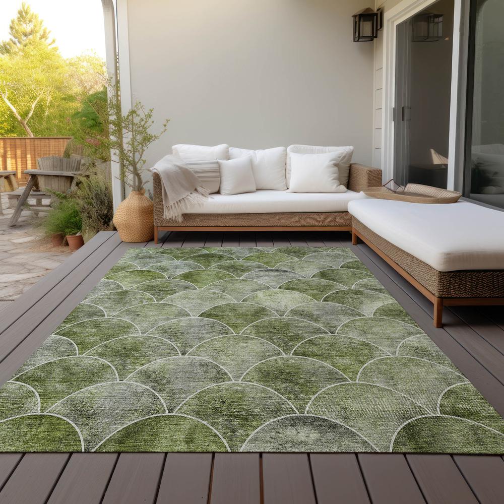 Chantille ACN594 Green 3' x 5' Rug. Picture 8