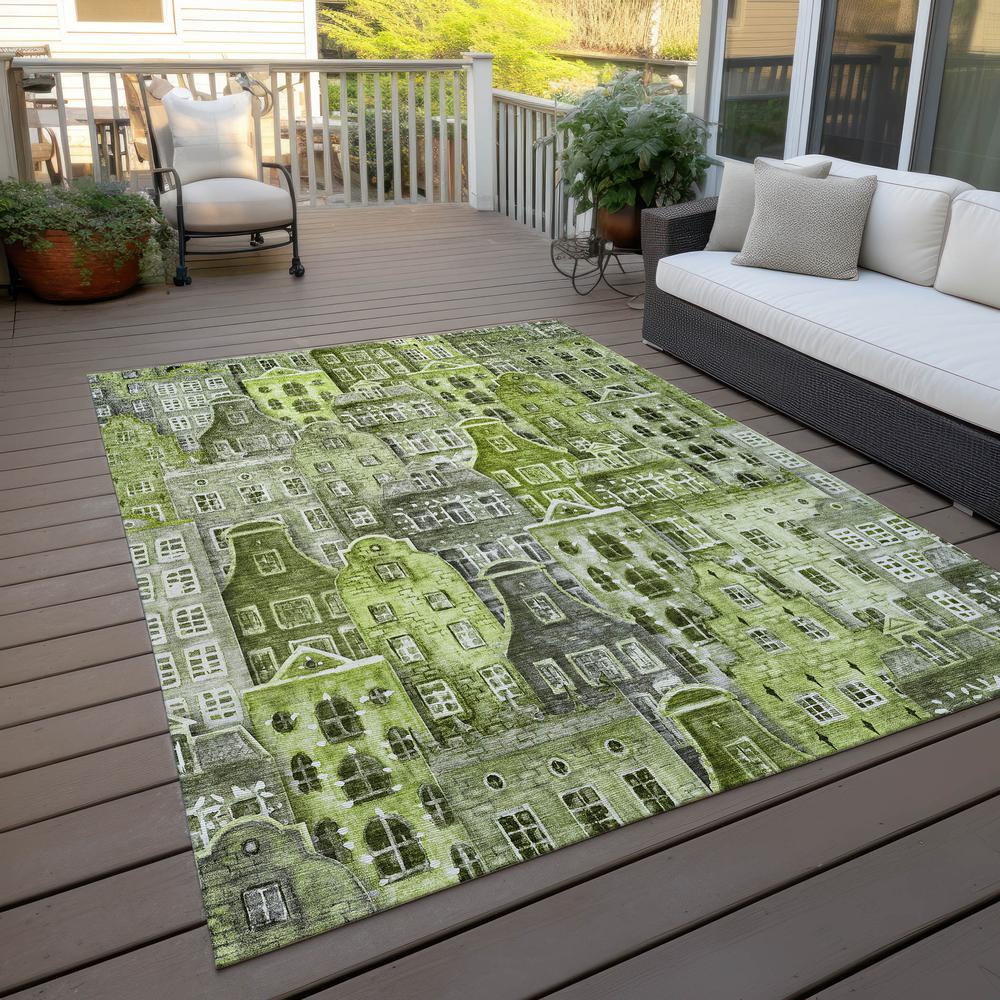 Chantille ACN600 Green 3' x 5' Rug. Picture 8
