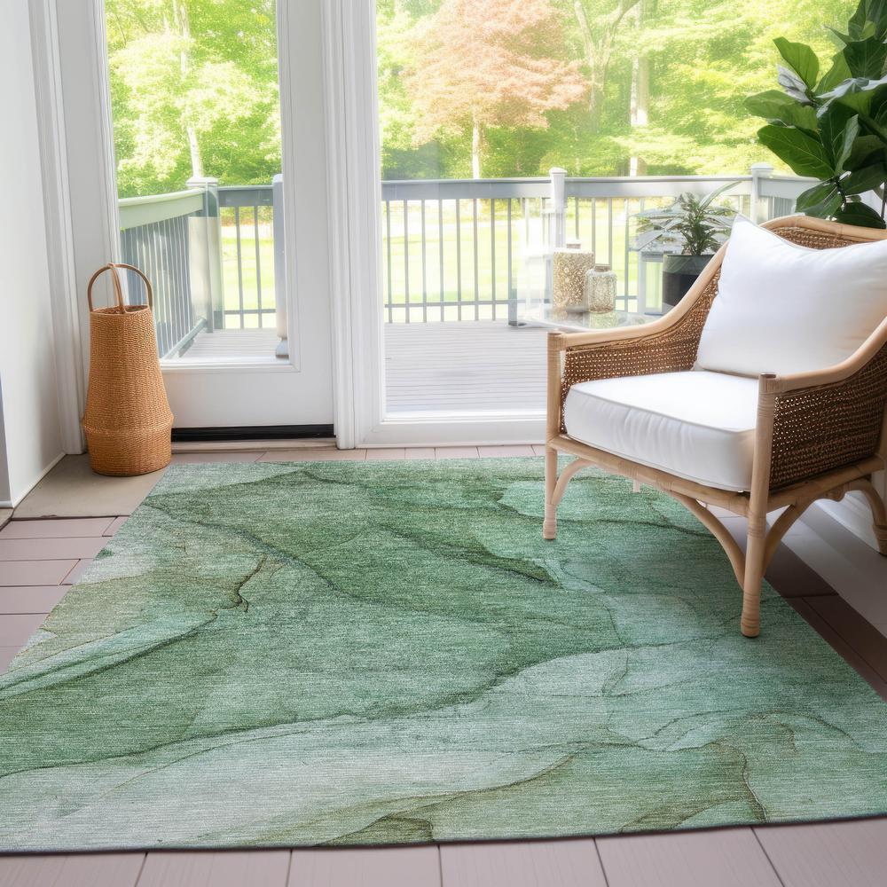 Chantille ACN607 Green 5' x 7'6" Rug. Picture 7