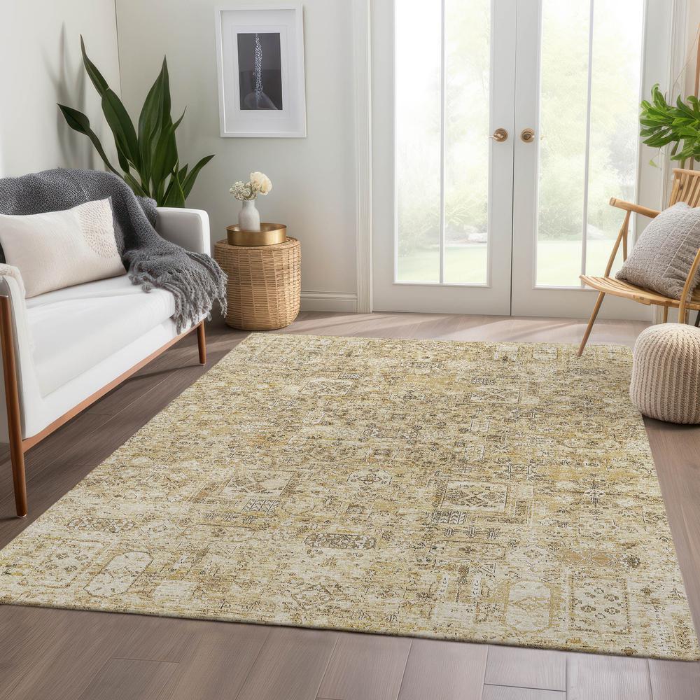 Chantille ACN611 Gold 5' x 7'6" Rug. Picture 6
