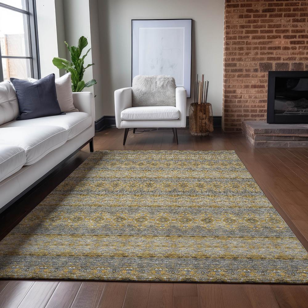 Chantille ACN615 Gold 5' x 7'6" Rug. Picture 6