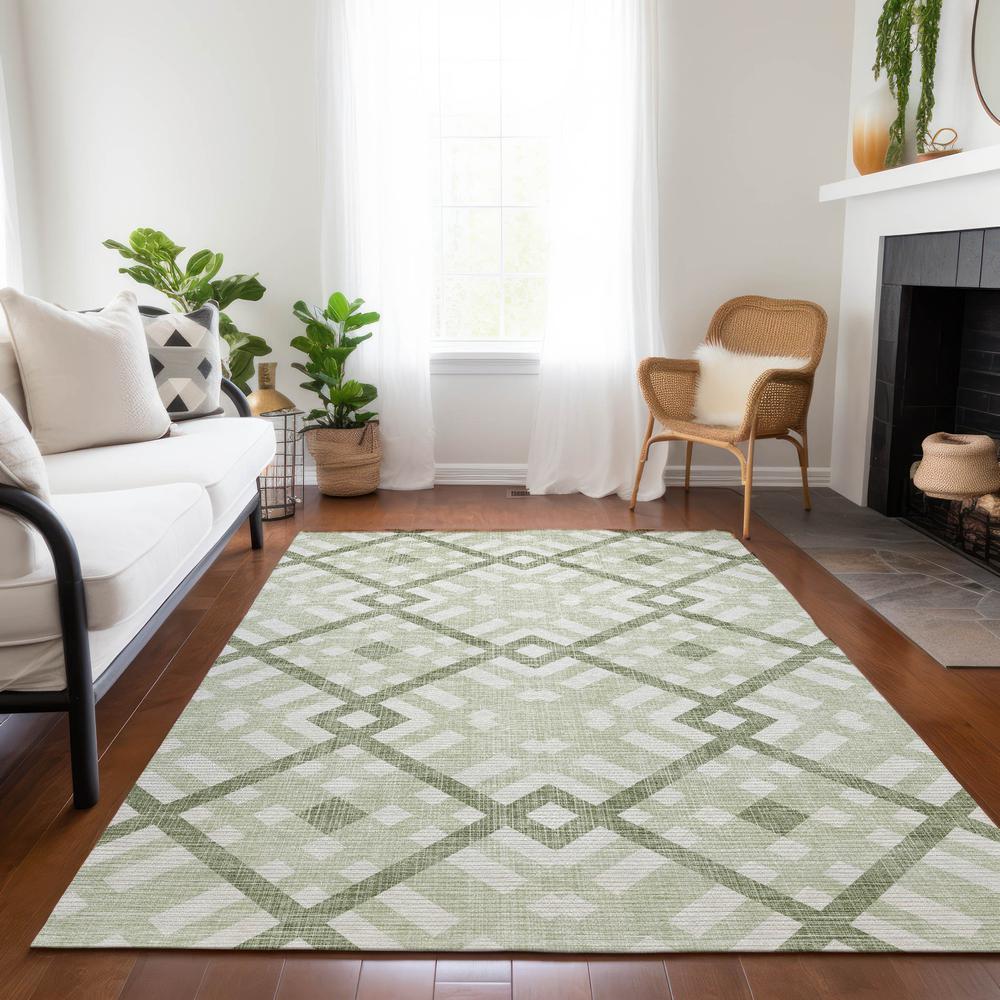 Chantille ACN616 Green 5' x 7'6" Rug. Picture 7