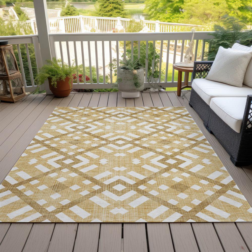 Chantille ACN616 Gold 3' x 5' Rug. Picture 8