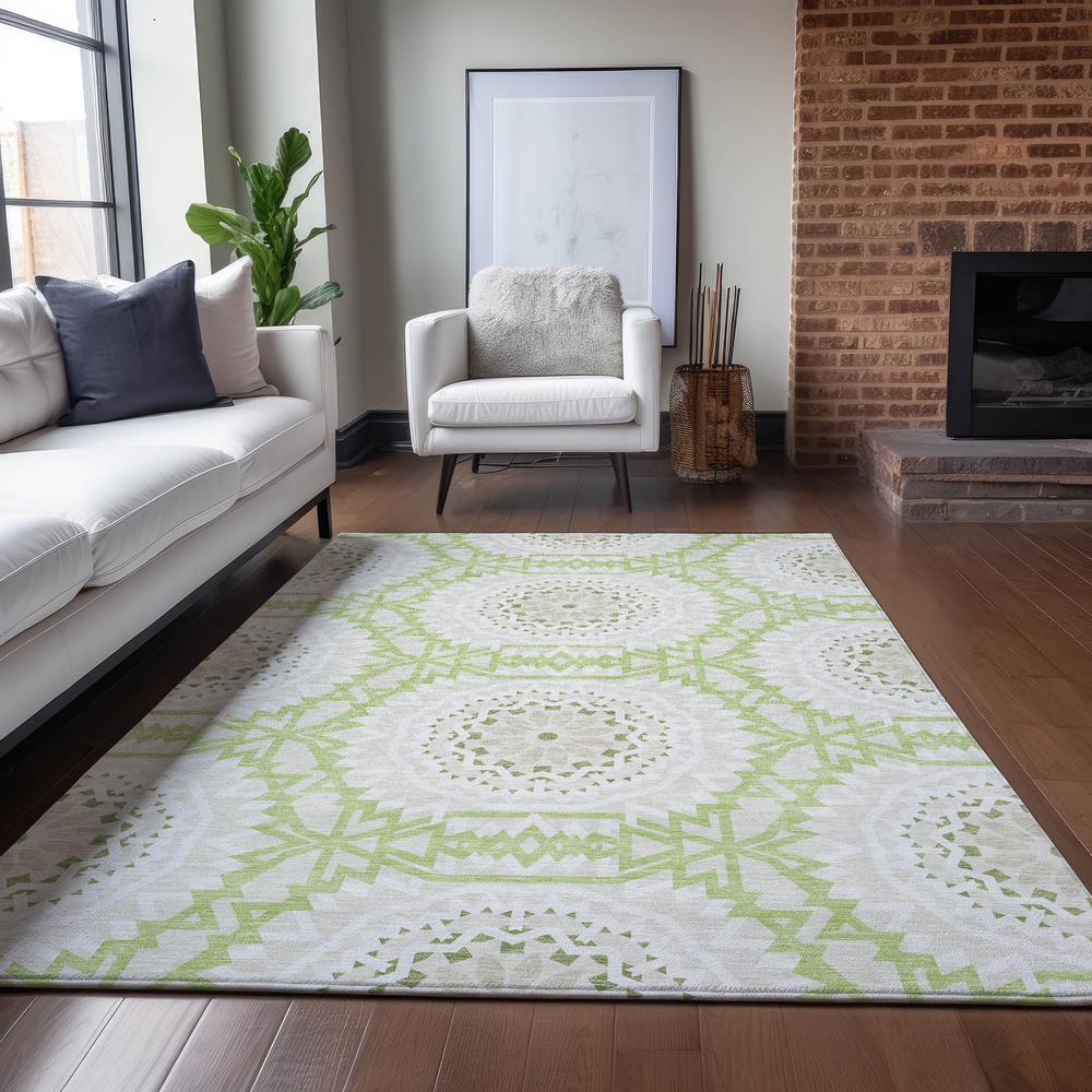 Chantille ACN619 Green 5' x 7'6" Rug. Picture 6