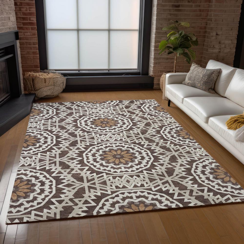 Chantille ACN619 Brown 5' x 7'6" Rug. Picture 7